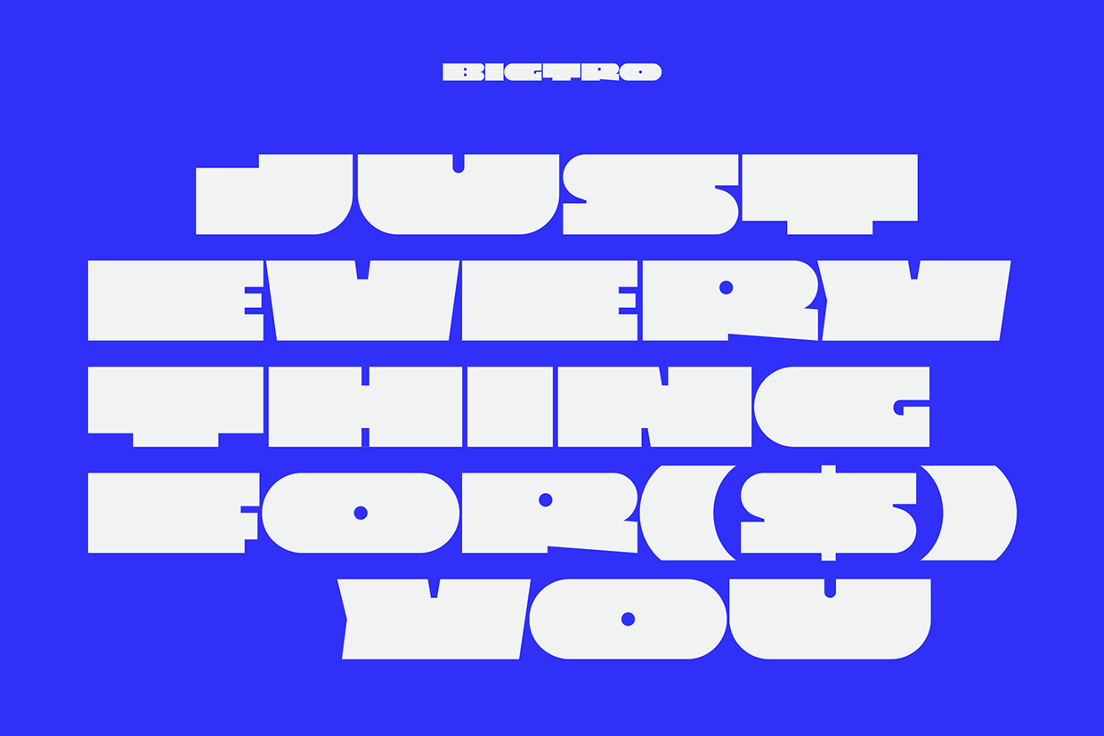 Bigtro - Bold Display Font Image 3