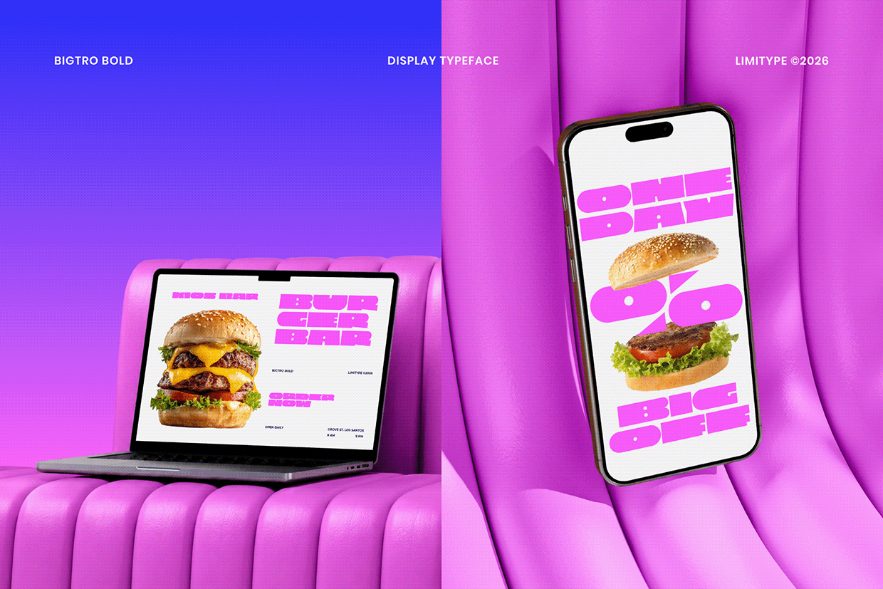 Bigtro - Bold Display Font Image 4