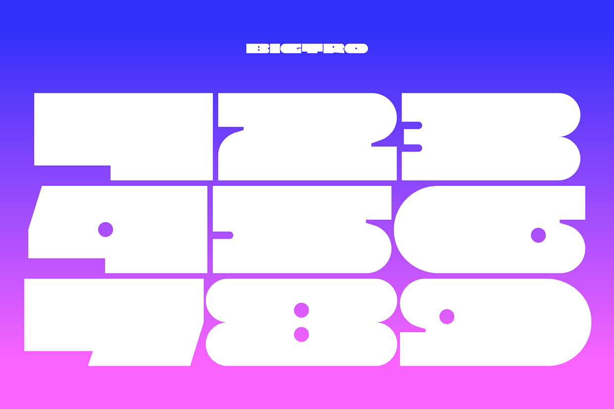 Bigtro - Bold Display Font Image 5