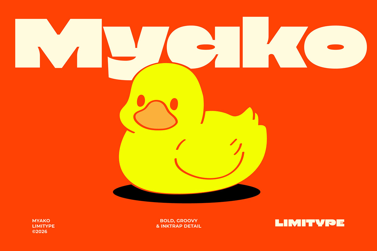 Myako - Bold Inktrap Font