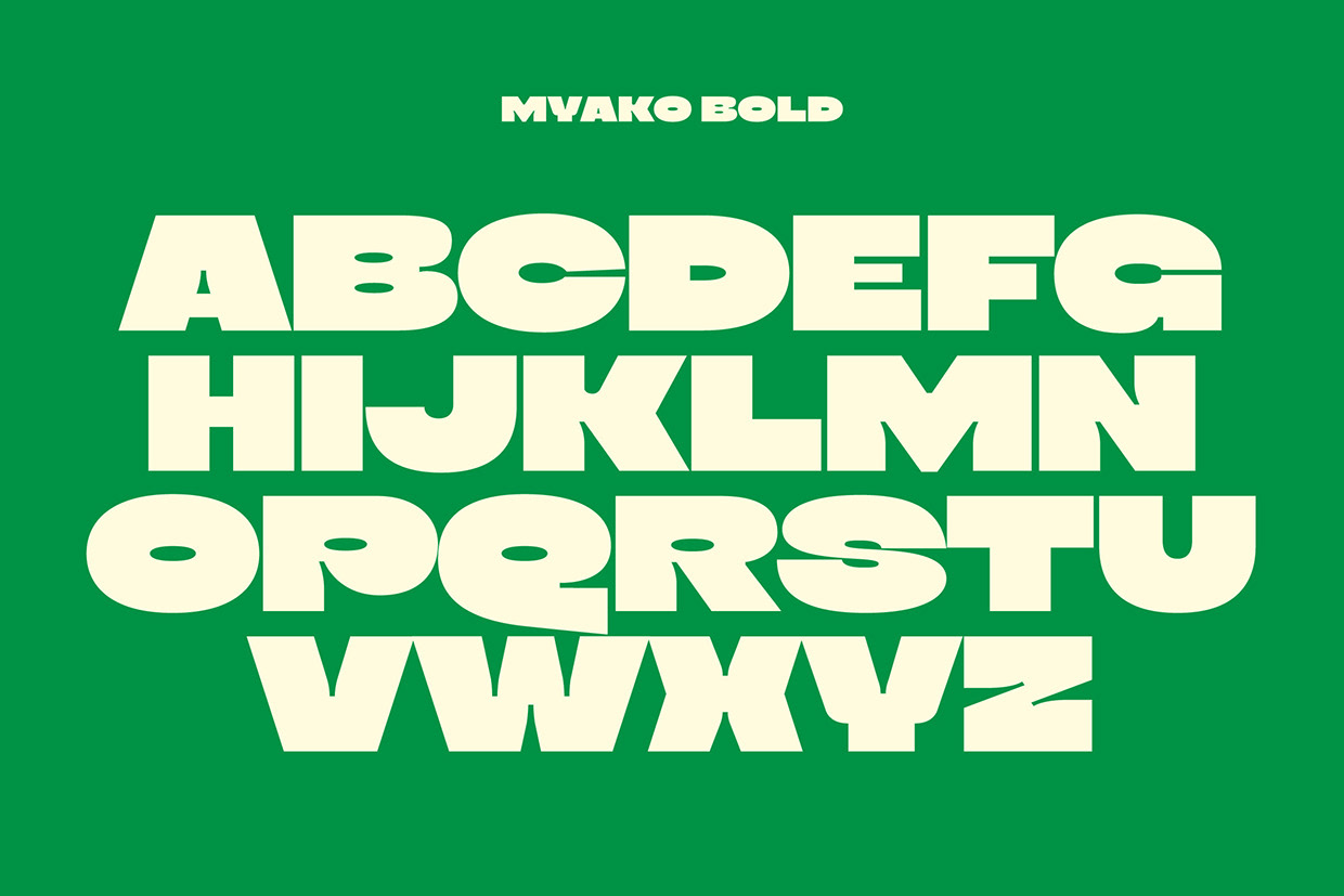 Myako - Bold Inktrap Font Image 5