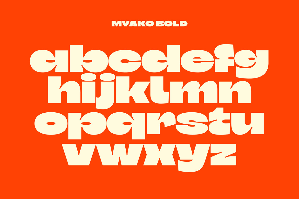 Myako - Bold Inktrap Font Image 6