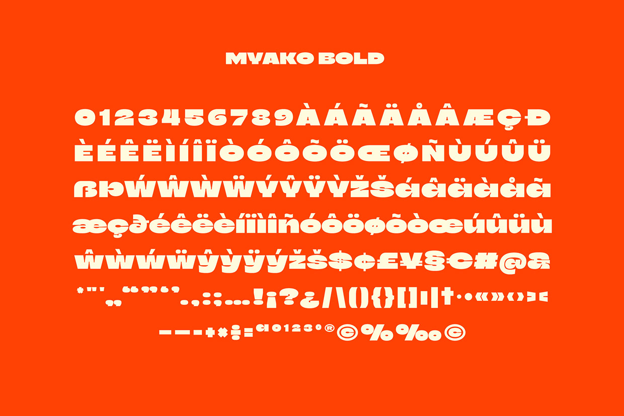 Myako - Bold Inktrap Font Image 9