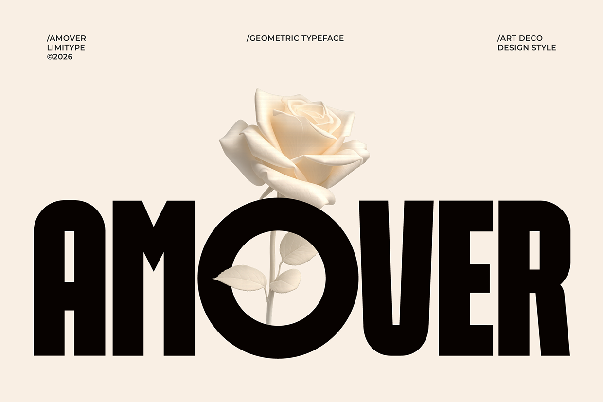 Amover - Bold Geometric Font
