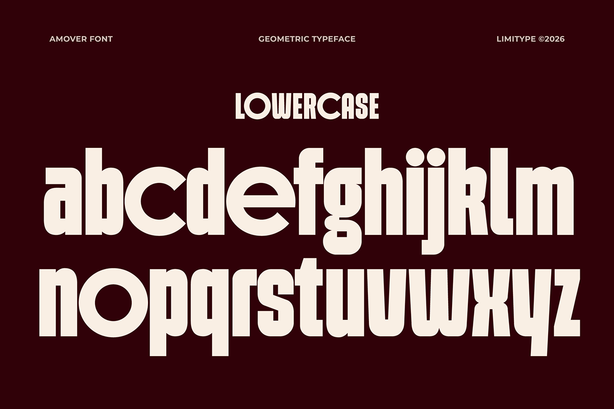 Amover - Bold Geometric Font Image 6