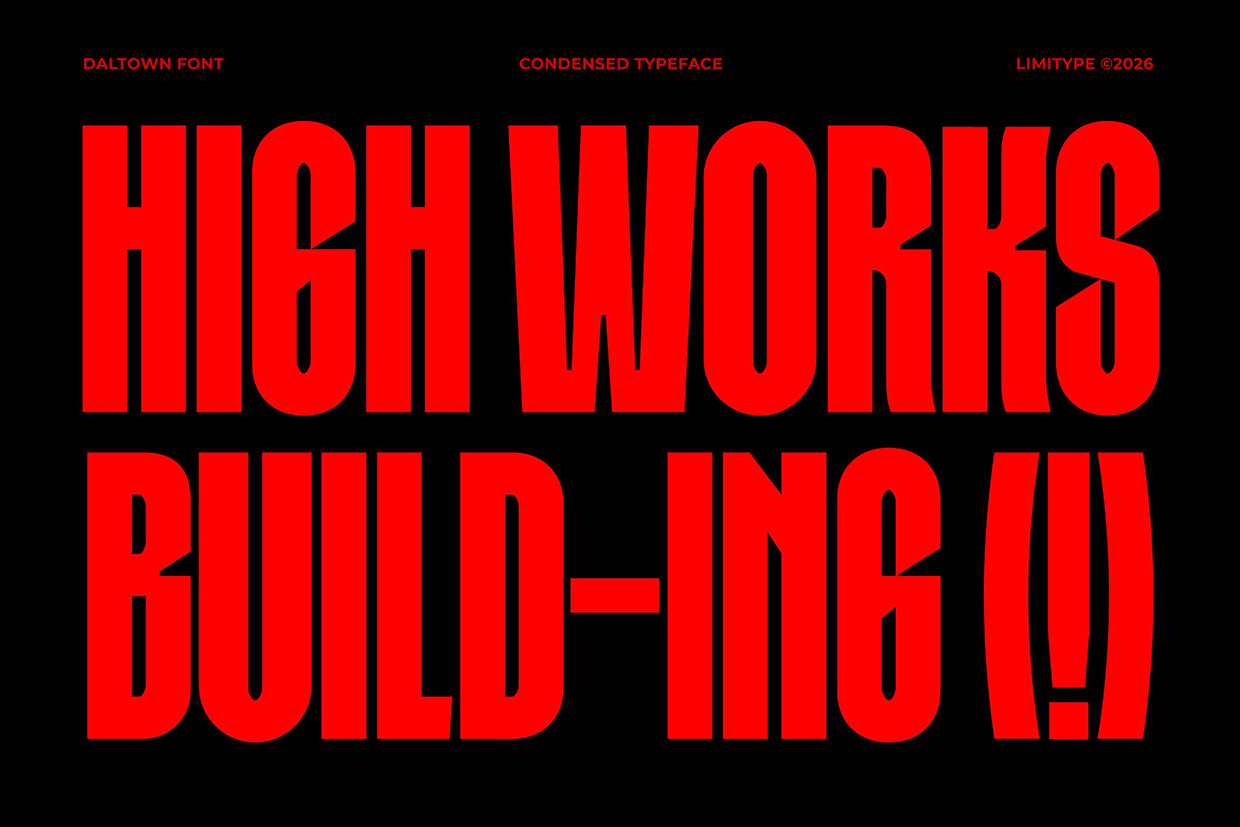 Daltown - Bold Condensed Font Image 0