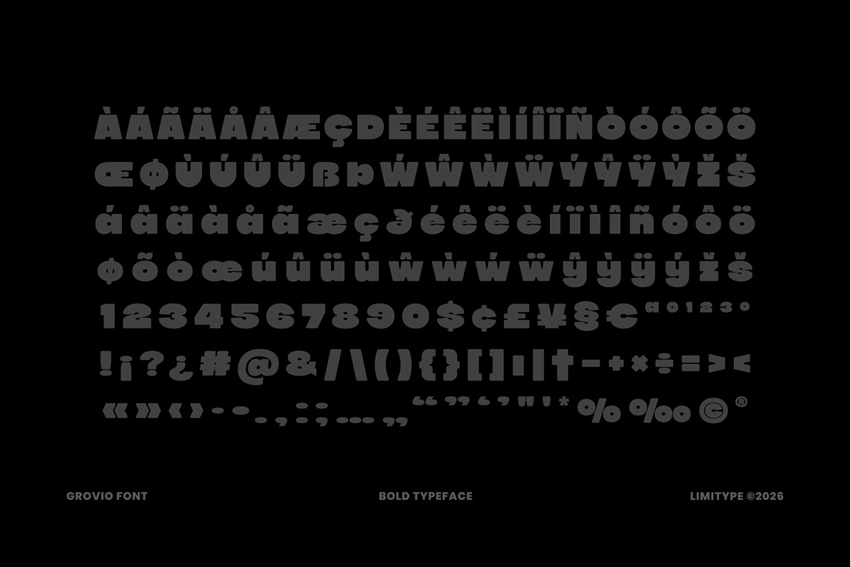Grovio - Bold Dsiplay Font Image 9