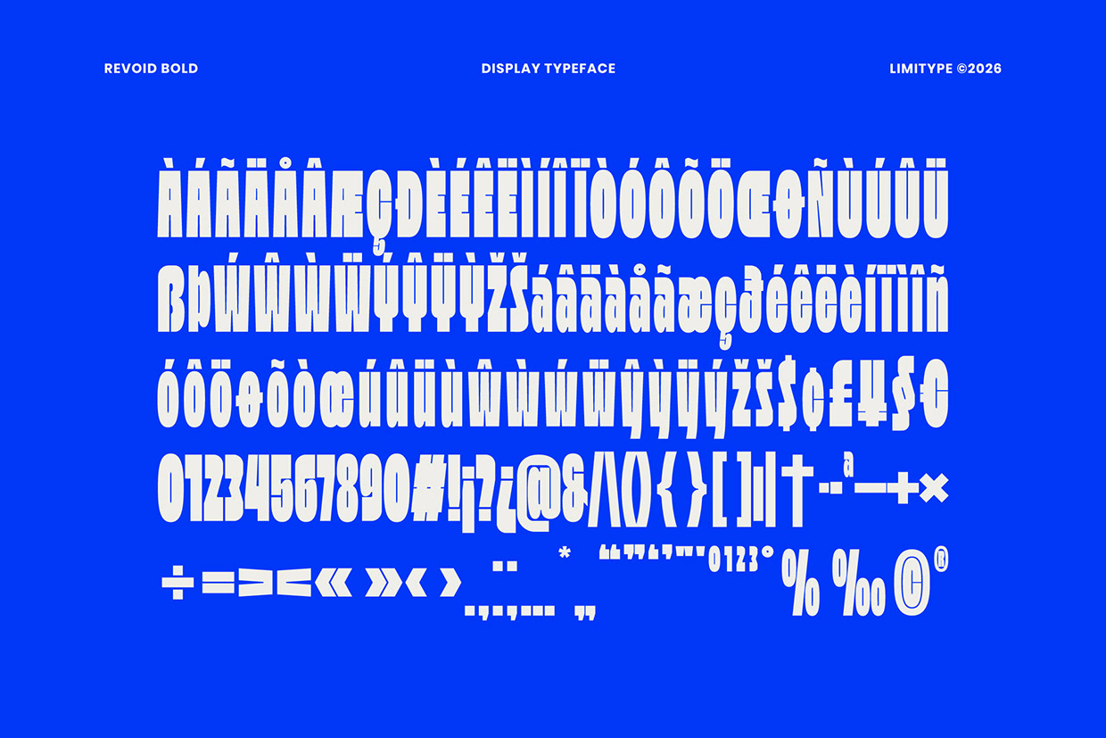 Revoid - Bold Condensed Font Image 9