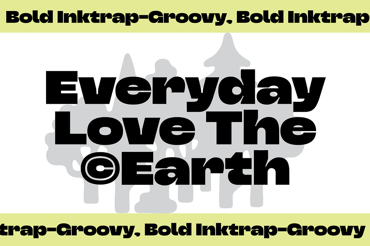 Triver - Bold Inktrap Font Image 1