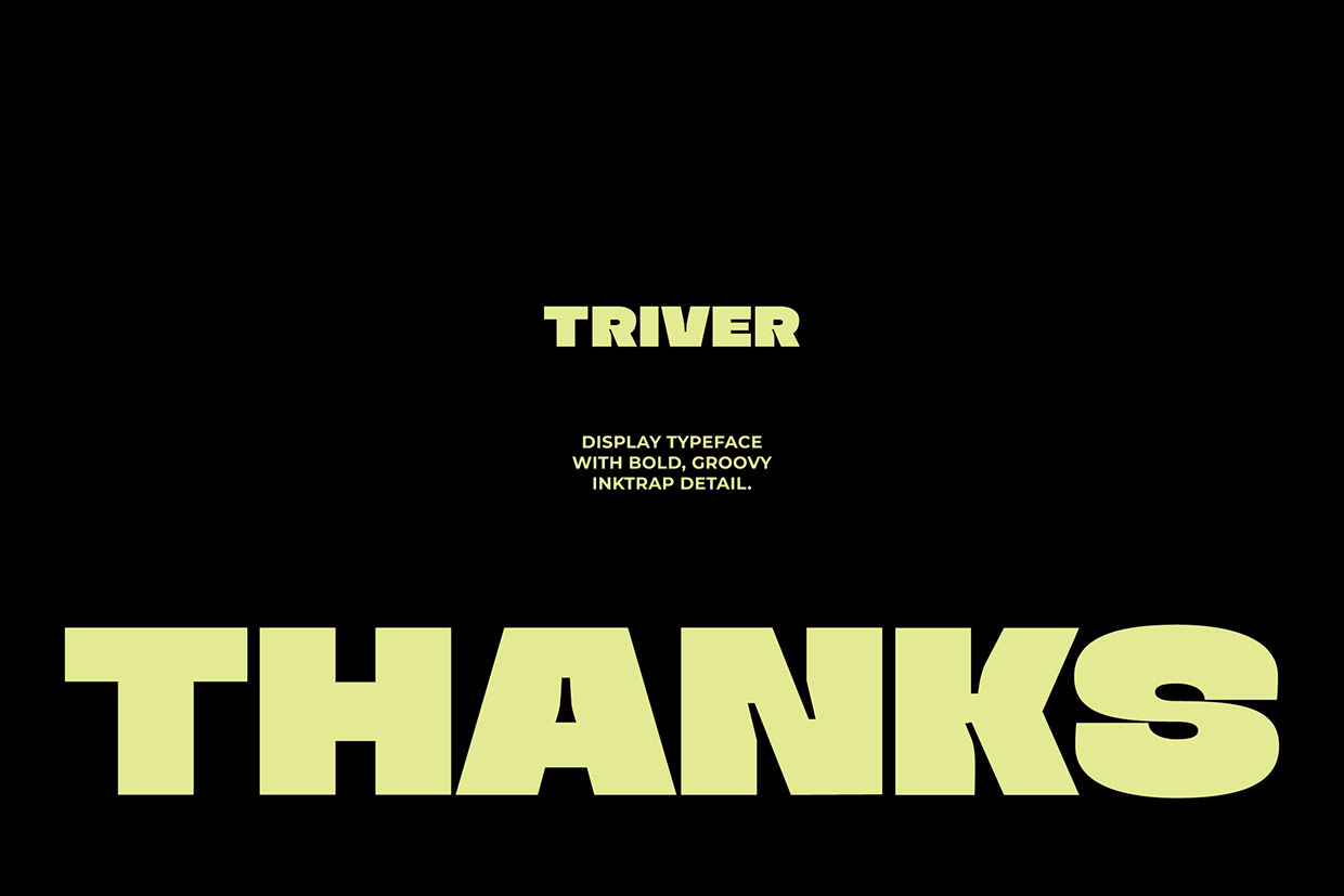 Triver - Bold Inktrap Font Image 10