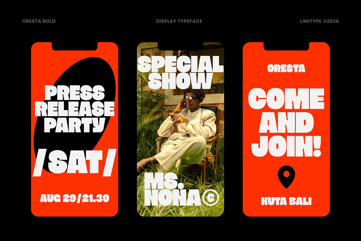 Oresta - Bold Display Font Image 2