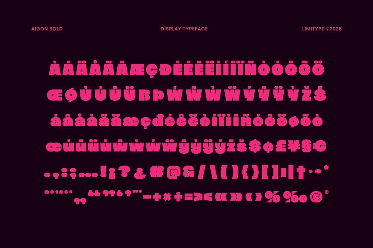 Aigon - Bold Display Font Image 11