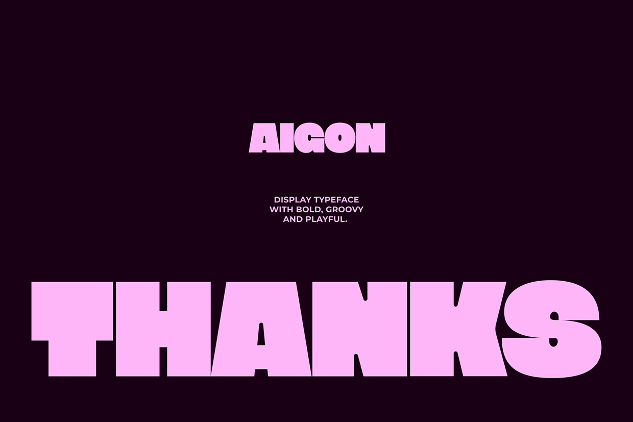 Aigon - Bold Display Font Image 12