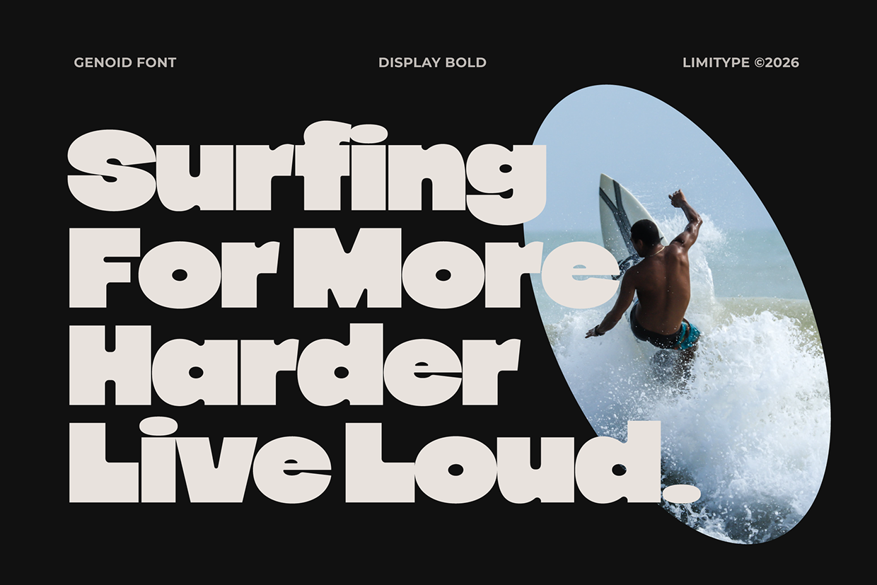 Genoid - Bold Display Font Image 2