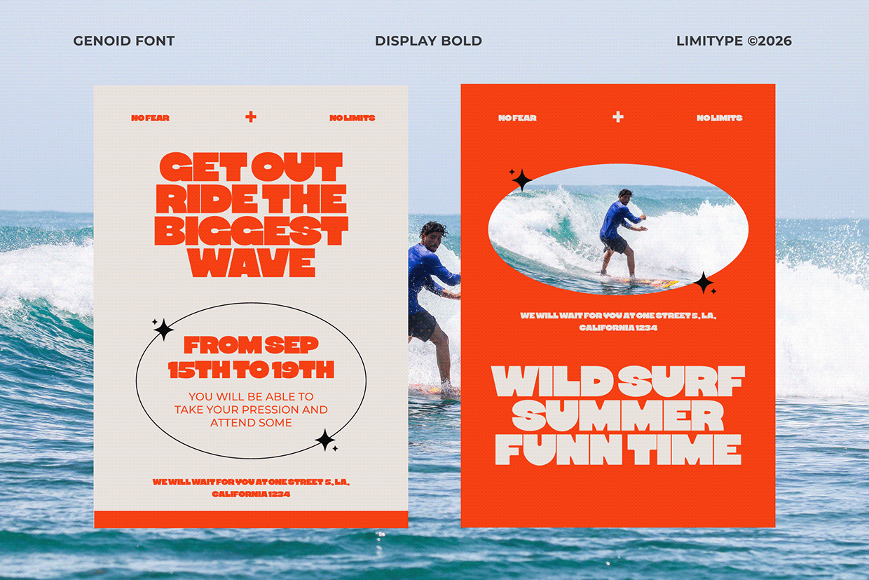 Genoid - Bold Display Font Image 4