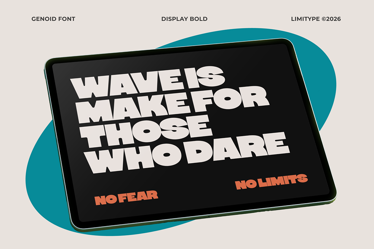 Genoid - Bold Display Font Image 6