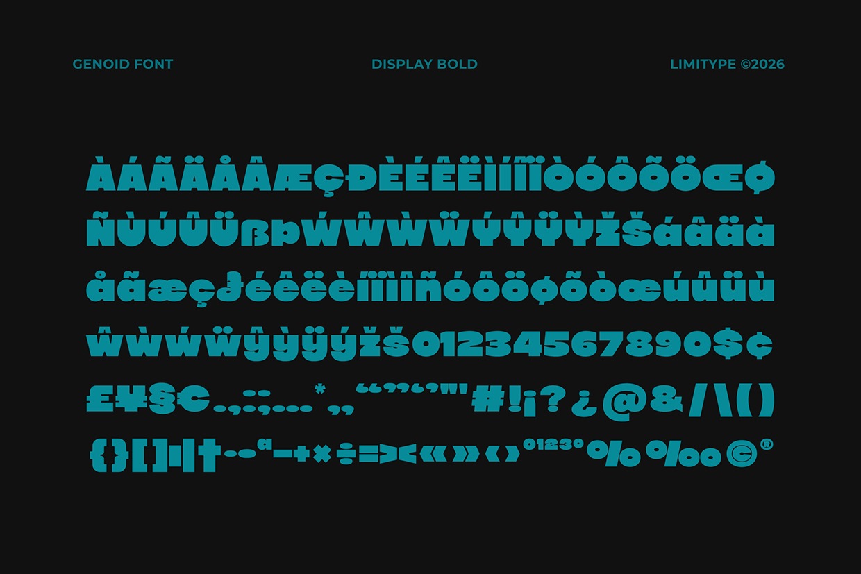 Genoid - Bold Display Font Image 9