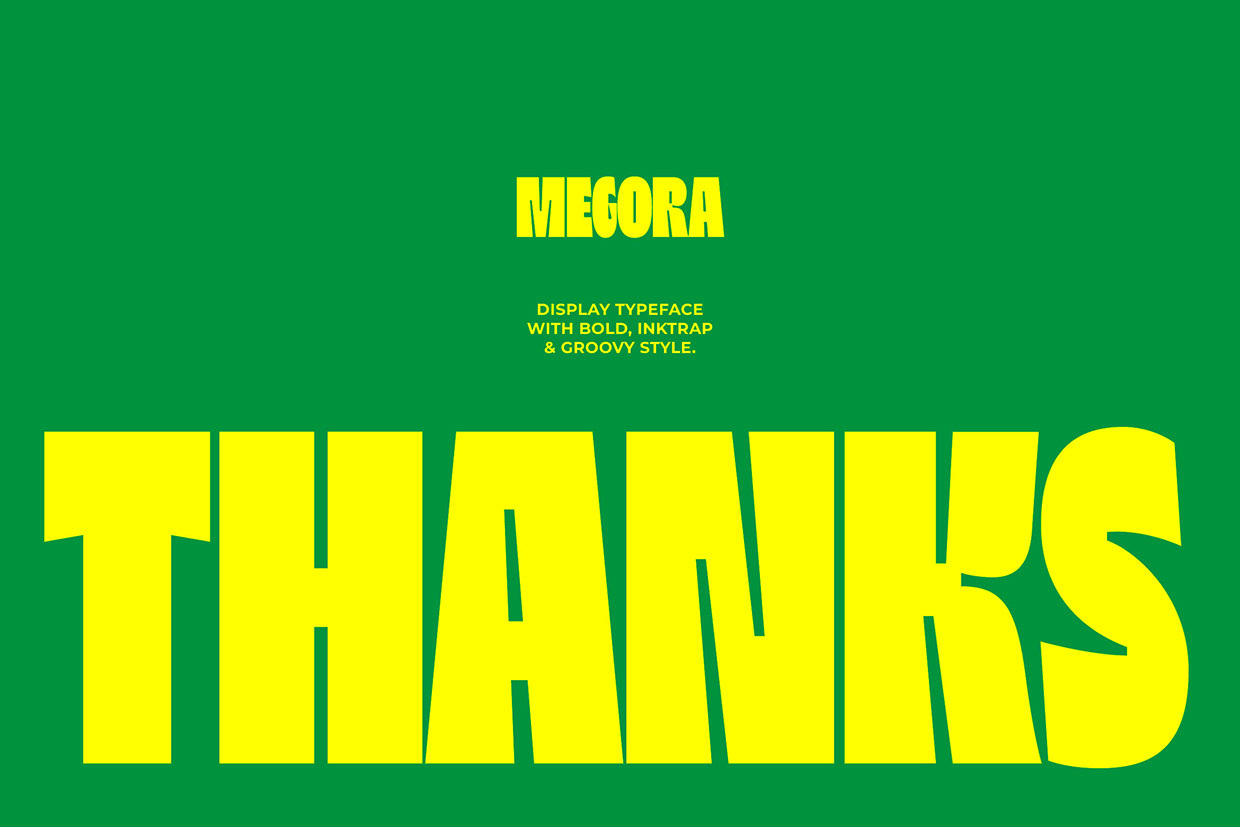 Megora - Bold Inktrap Font Image 10