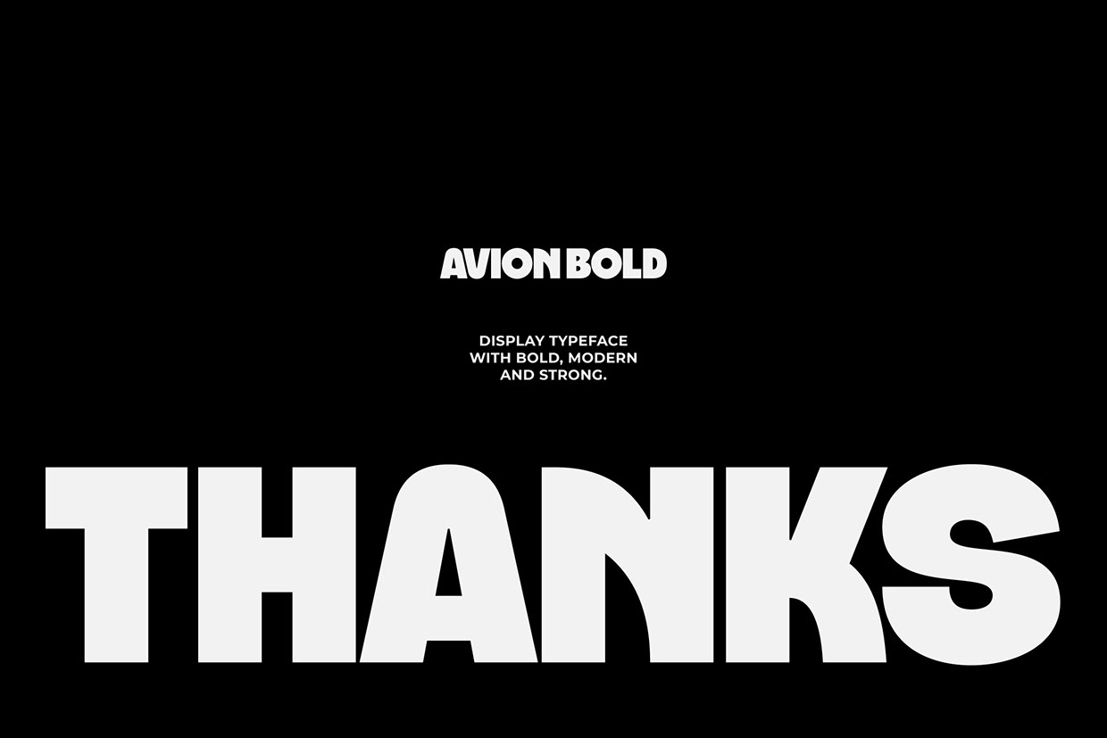 Avion - Modern Bold Font Image 8