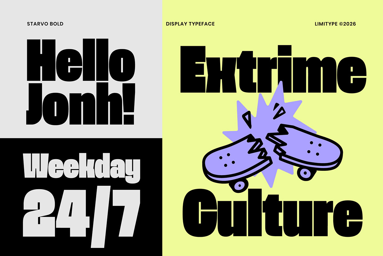 Starvo - Bold Condensed Font Image 1