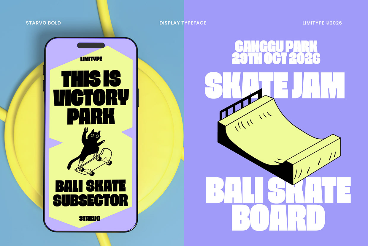 Starvo - Bold Condensed Font Image 2