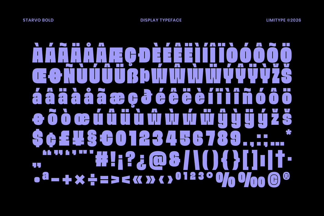 Starvo - Bold Condensed Font Image 7