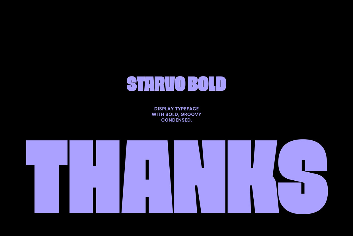 Starvo - Bold Condensed Font Image 8