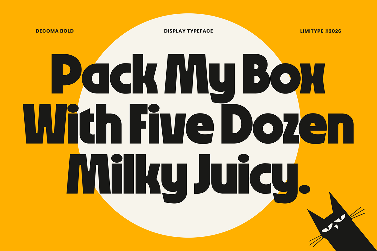 Decoma - Bold Geometric Font Image 1