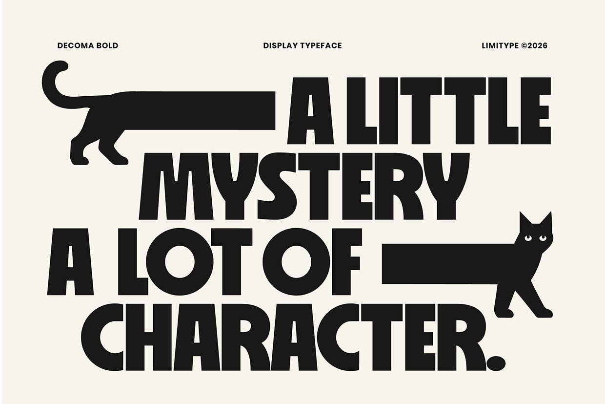 Decoma - Bold Geometric Font Image 3