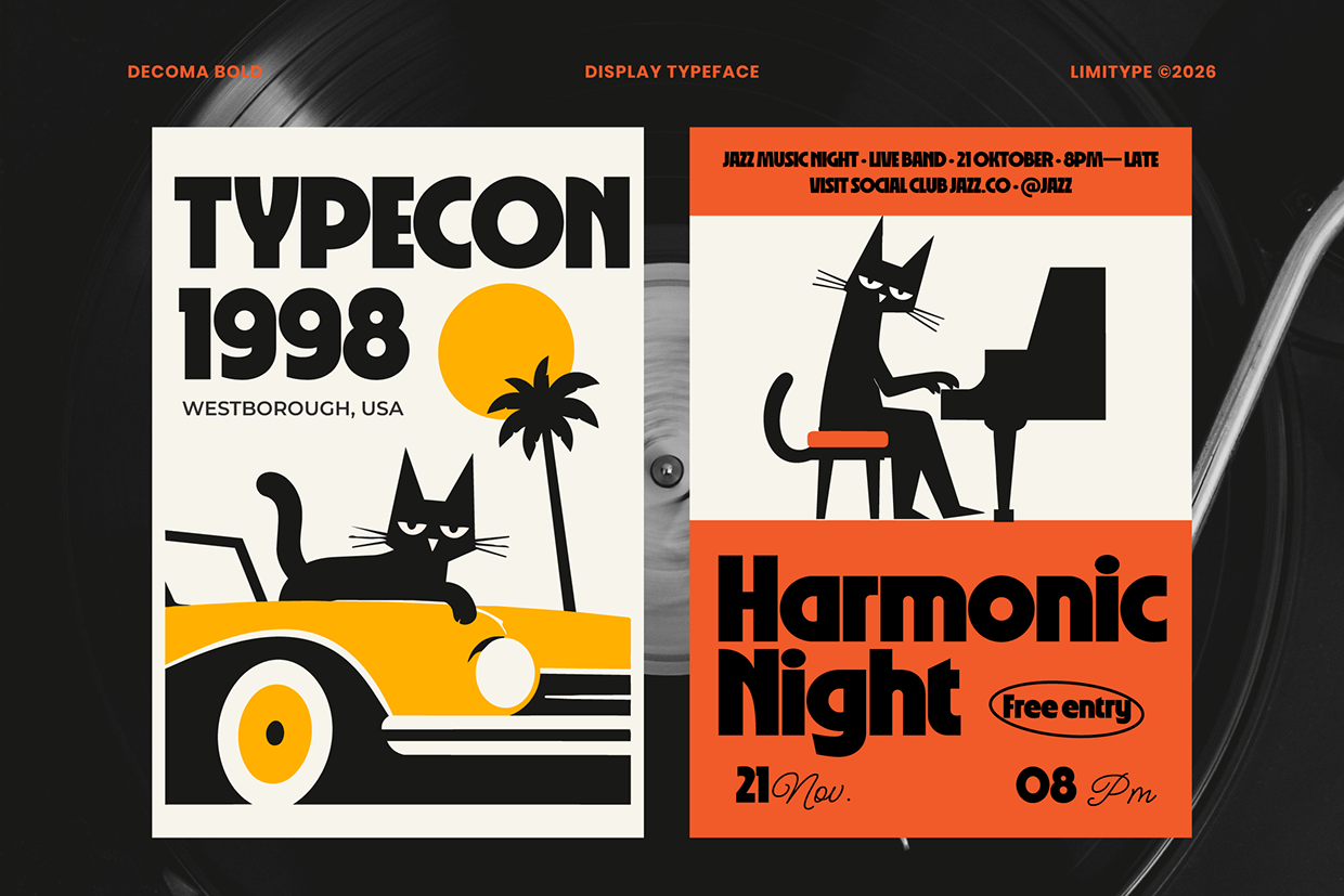 Decoma - Bold Geometric Font Image 6