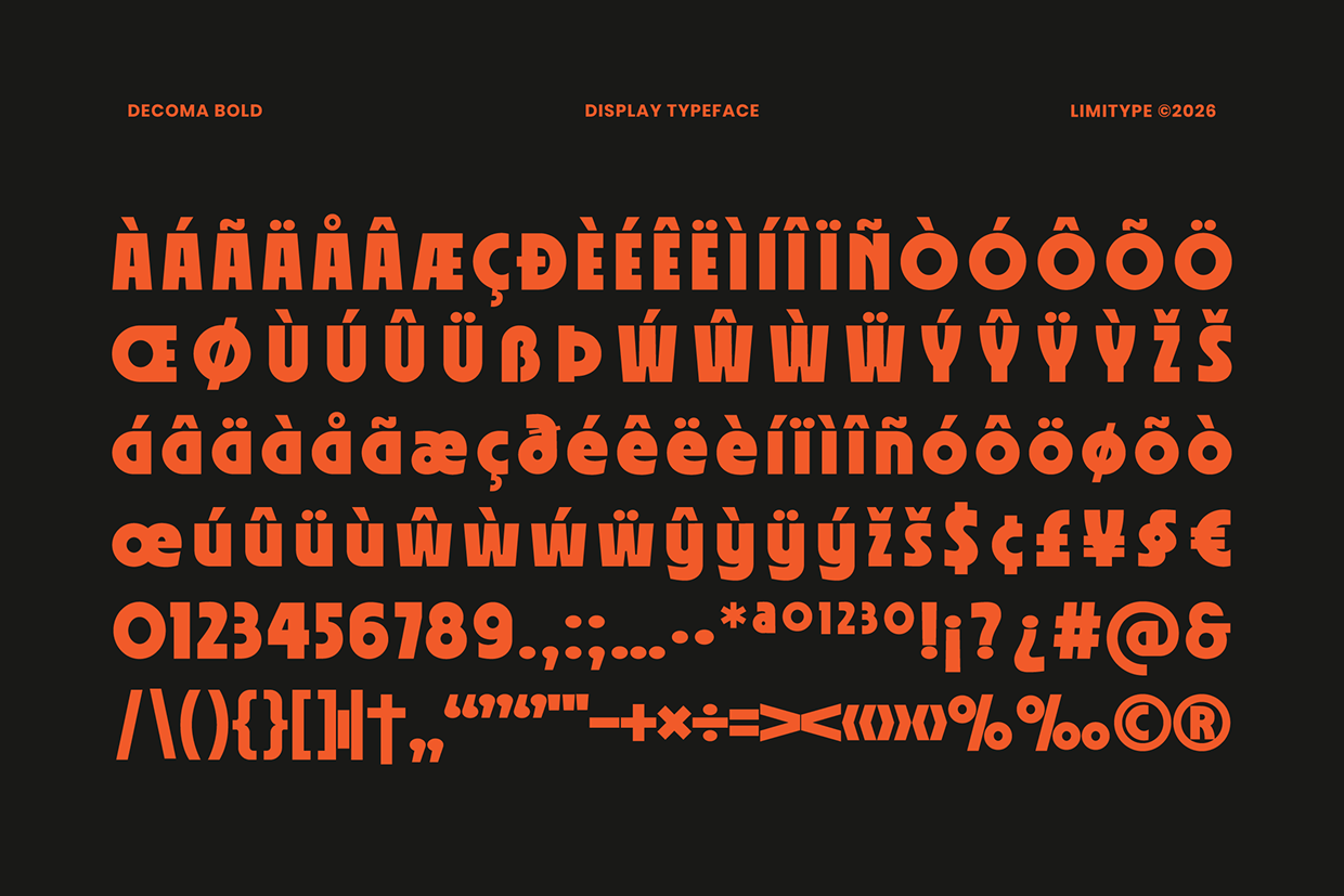 Decoma - Bold Geometric Font Image 9