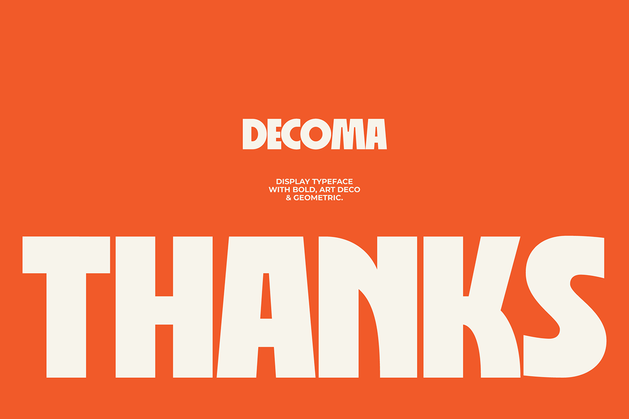 Decoma - Bold Geometric Font Image 10