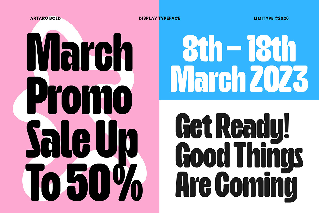 Artaro - Bold Inktrap Font Image 2