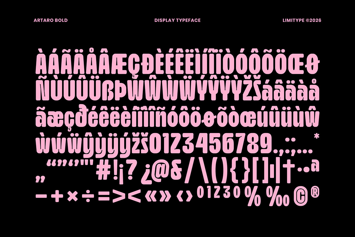 Artaro - Bold Inktrap Font Image 7