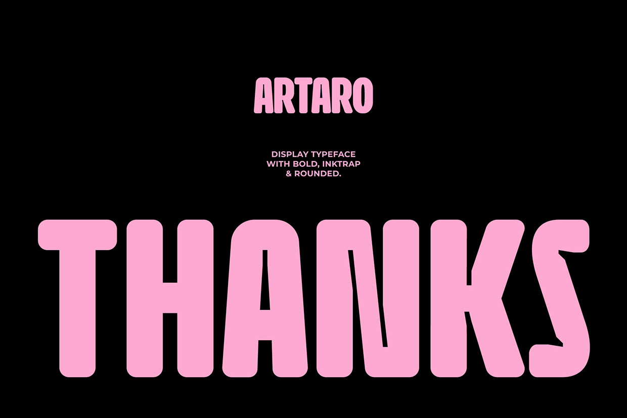 Artaro - Bold Inktrap Font Image 8