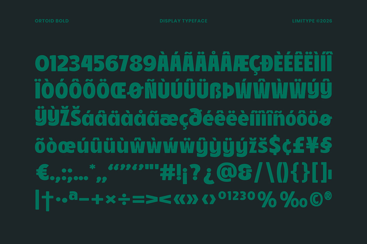 Ortoid - Bold Display Font Image 7