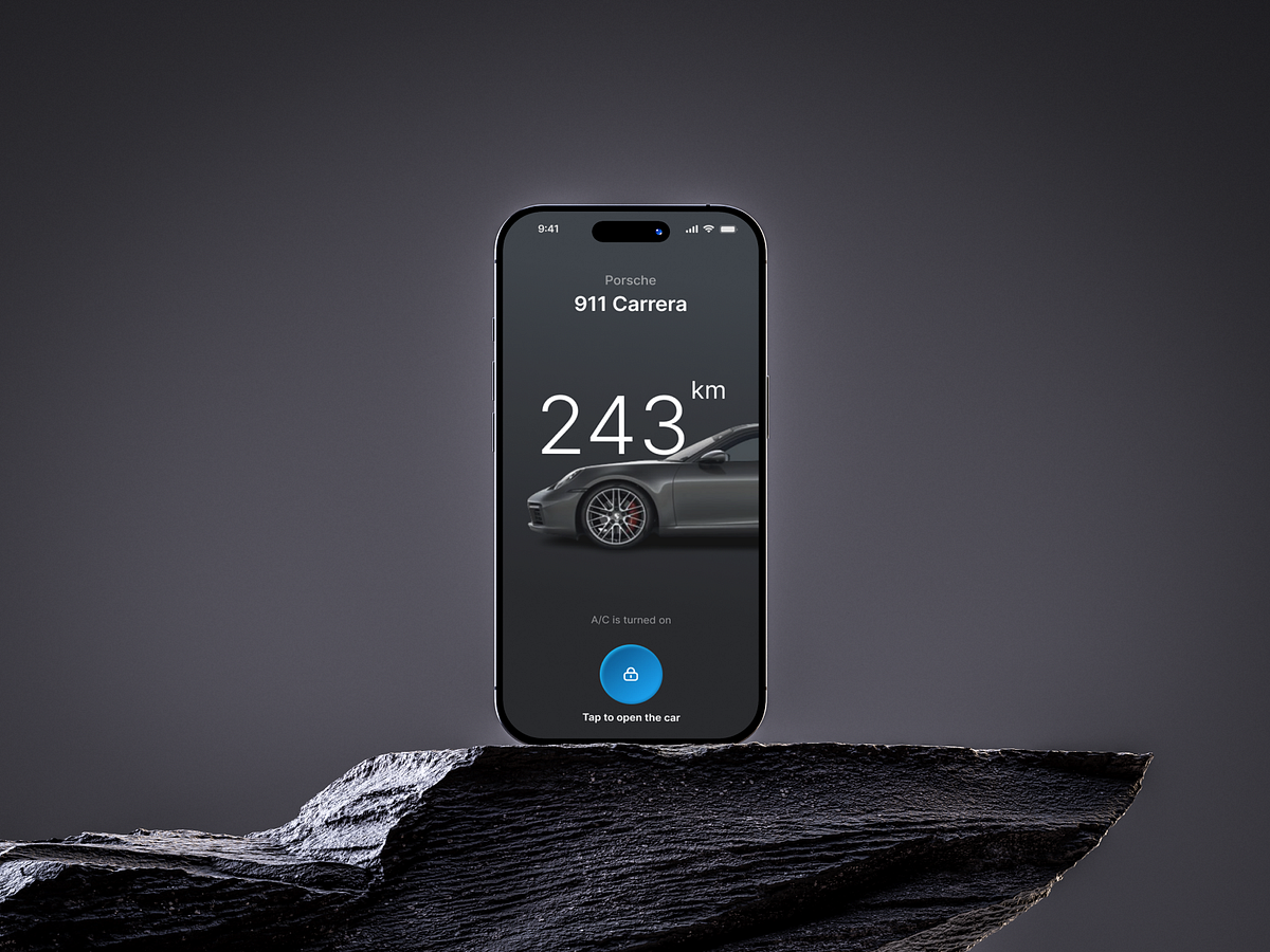 Porsche 911 Carrera Mobile App Concept Image 0