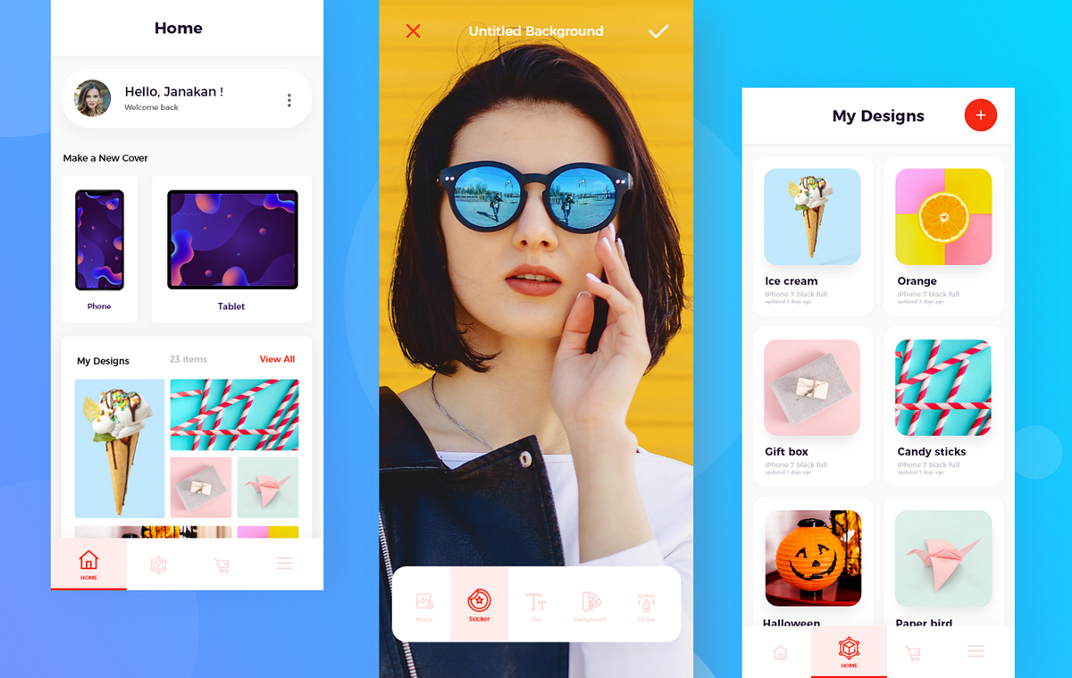 Mobile & Tablet Cover App