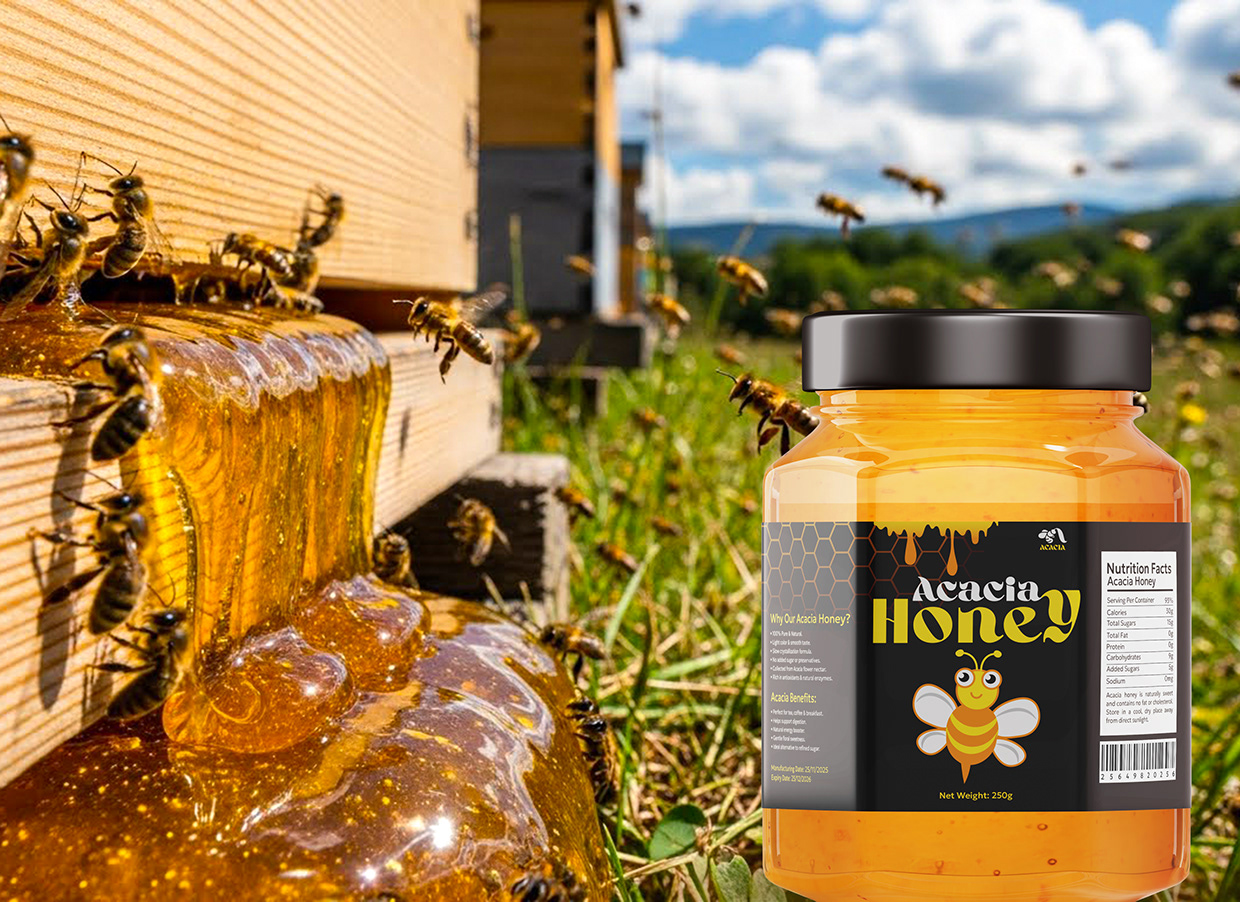 Acacia Honey Jar Packaging Design Image 11