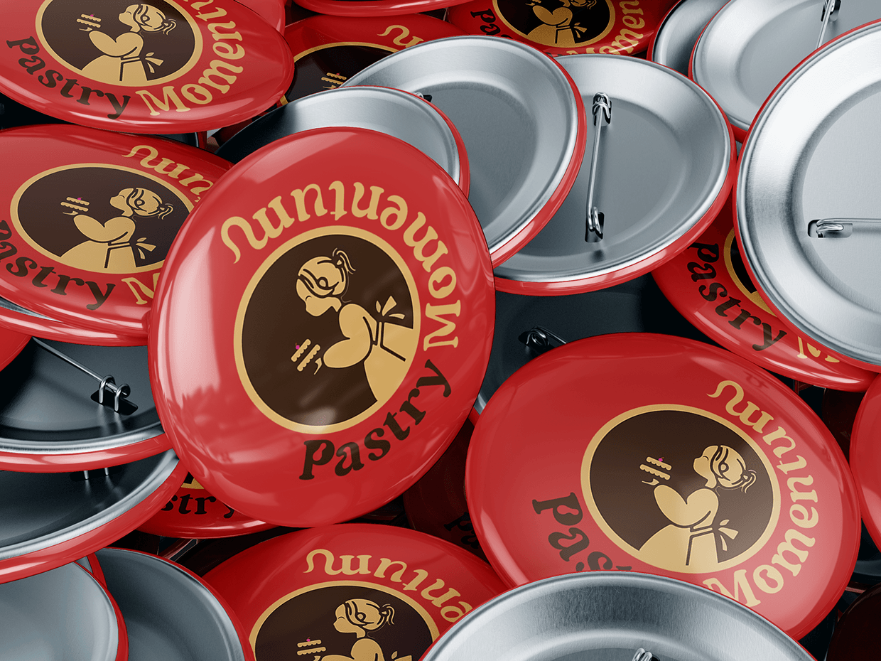 Pastry Momentum logo and mockups Image 1