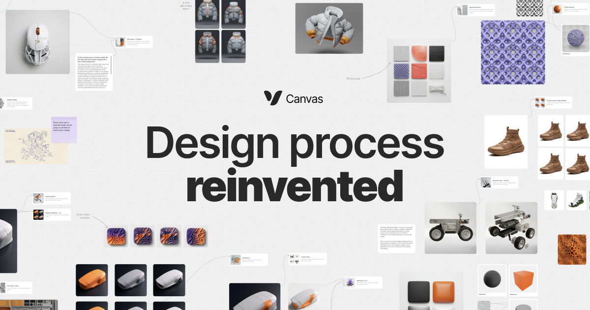 Vectary Canvas - Design process, reinvented