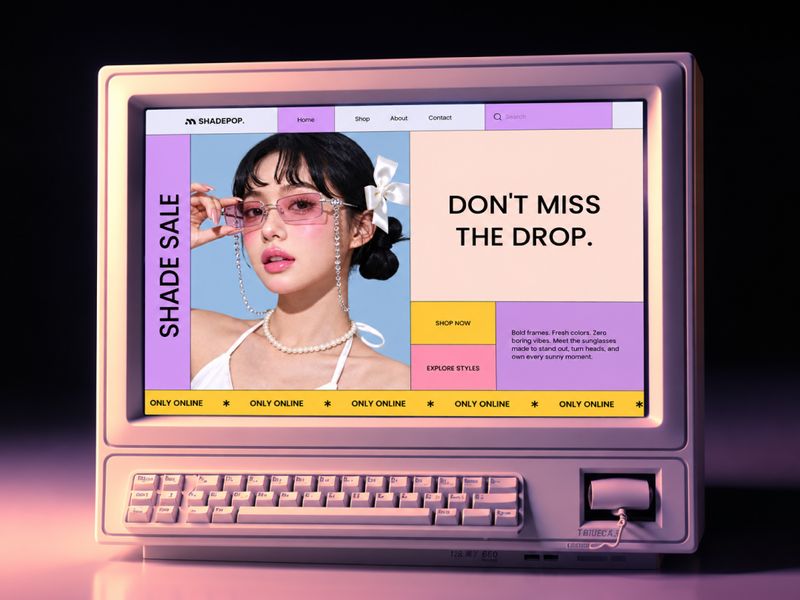 SHADEPOP - Modern Sunglasses eCommerce Website Design