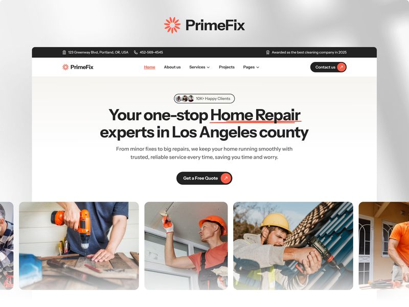 PrimeFix - Home Repair Service Framer Template