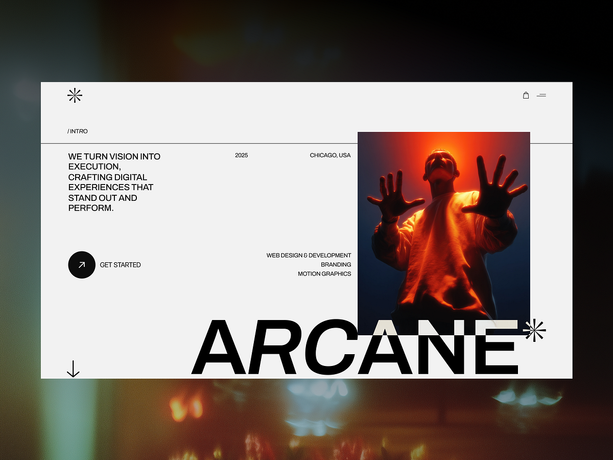 Arcane - A Thoughtfully Crafted Portfolio Website UI Design
