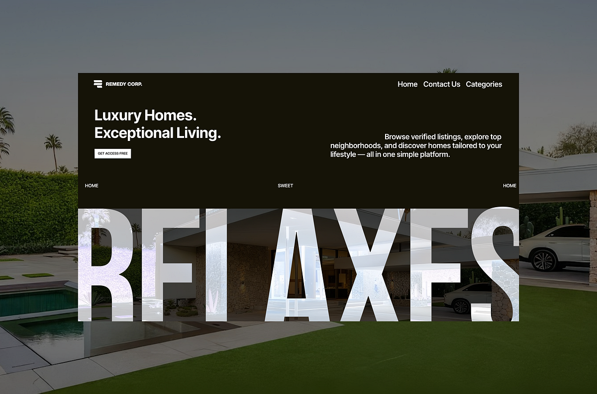 Remedy Corp - Premium Real Estate Website Design