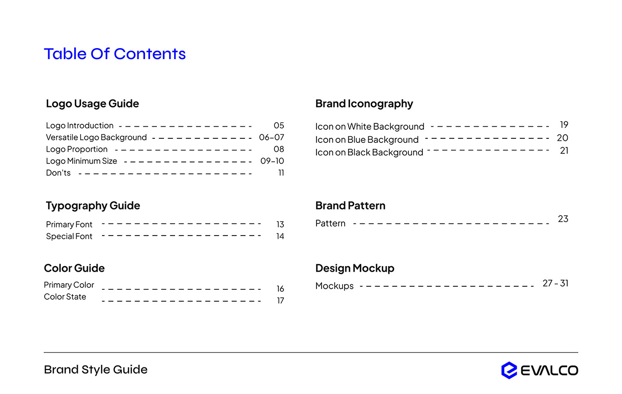 Evalco | Brand Style Guide Image 0