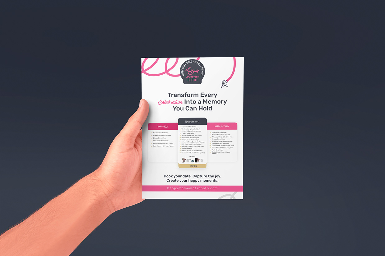 Brand Style design for Happy Moments Booth Image 7