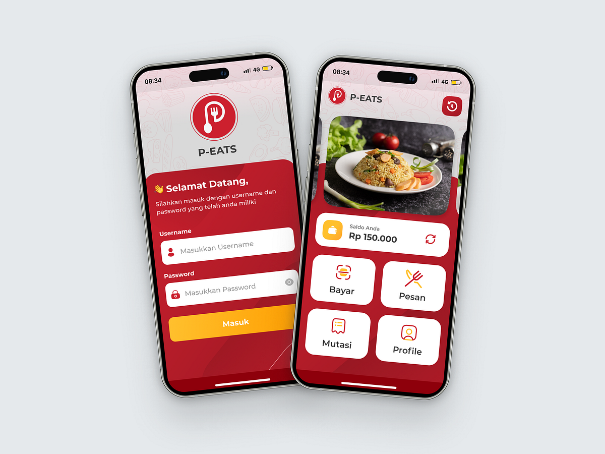 P-EATS – Internal Canteen App Redesign
