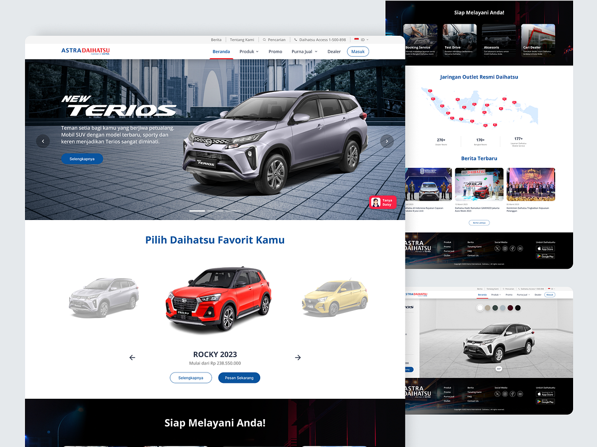 Astra Daihatsu Motor - Landing Page Redesign