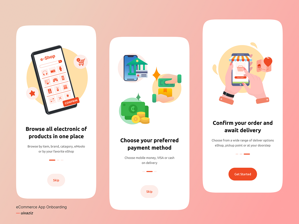 eCommerce: Onboarding